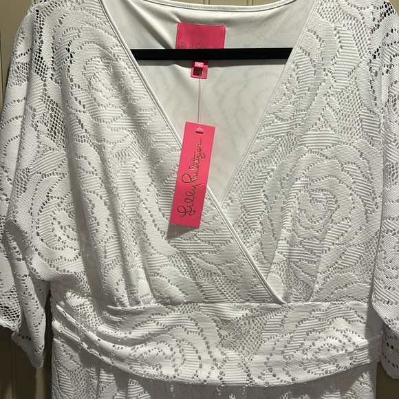 LILLY PULITZER White Lace Maxi Dress NEW WITH TAGS in Size XL GORGEOUS! - Picture 2 of 10